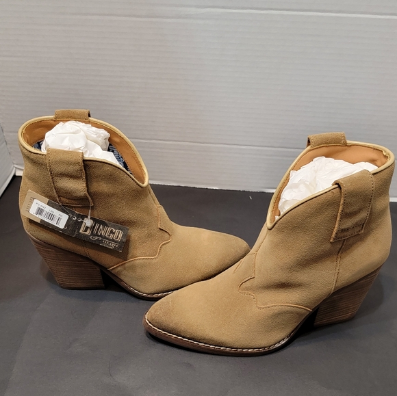 DINGO FLANNIE NATURAL LEATHER BOOTIE STYLE - Picture 2 of 6